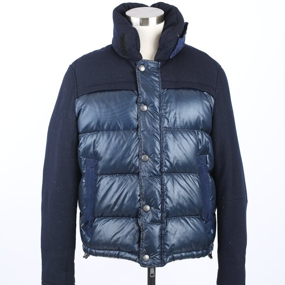 $1495 Burberry Down Puffer Jacket SZ XL Blue